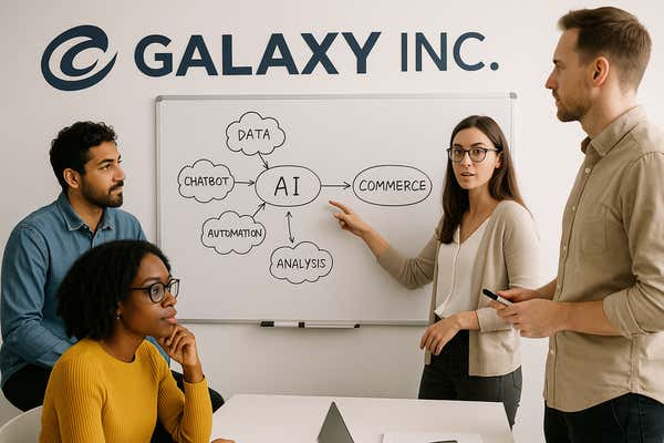 The Galaxy Team at the Whiteboard